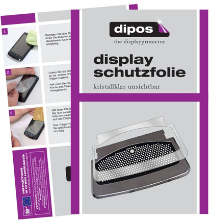 Klare Displayschutzfolie von dipos passend für SAECO Xelsis 7683 Tropfblech, präziser Zuschnitt und blasenfrei montiert