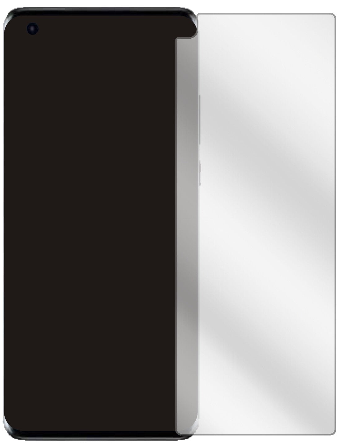 HuaweiMate 40E mit aufgebrachter dipos Displayschutzfolie, glasklare Darstellung ohne Einschränkungen