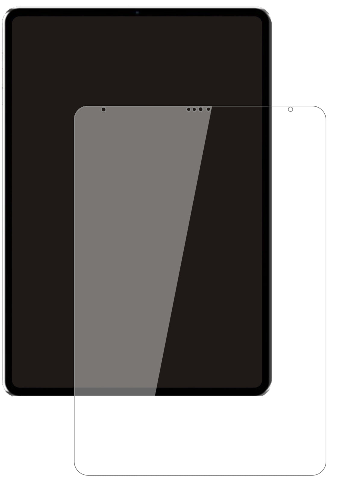 2x 9H Schutzfolie für Apple iPad Pro 12.9 Zoll (2021) Panzerfolie