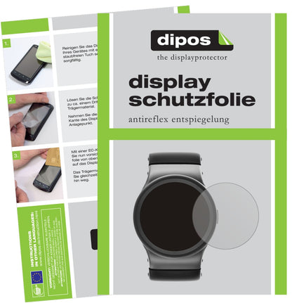 2x Schutzfolie matt für 56 mm Durchmesser Uhr Display-Schutzfolie