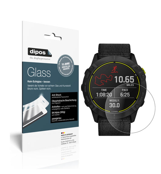 2x 9H Schutzfolie matt für Garmin Enduro Smartwatch Panzerfolie