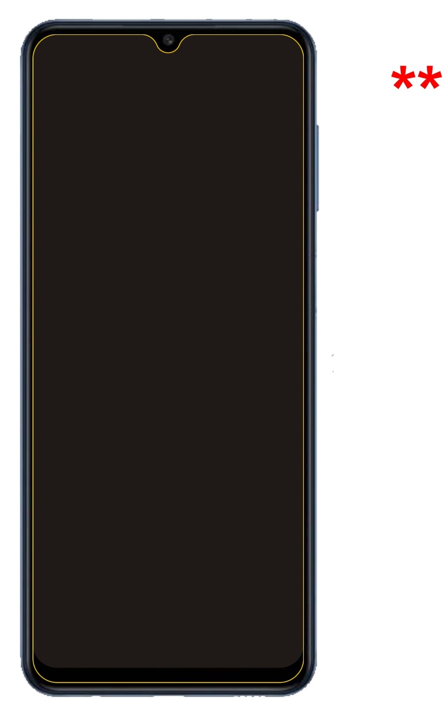 Dünne und klare Folie passend zugeschnitten für Samsung Galaxy F12