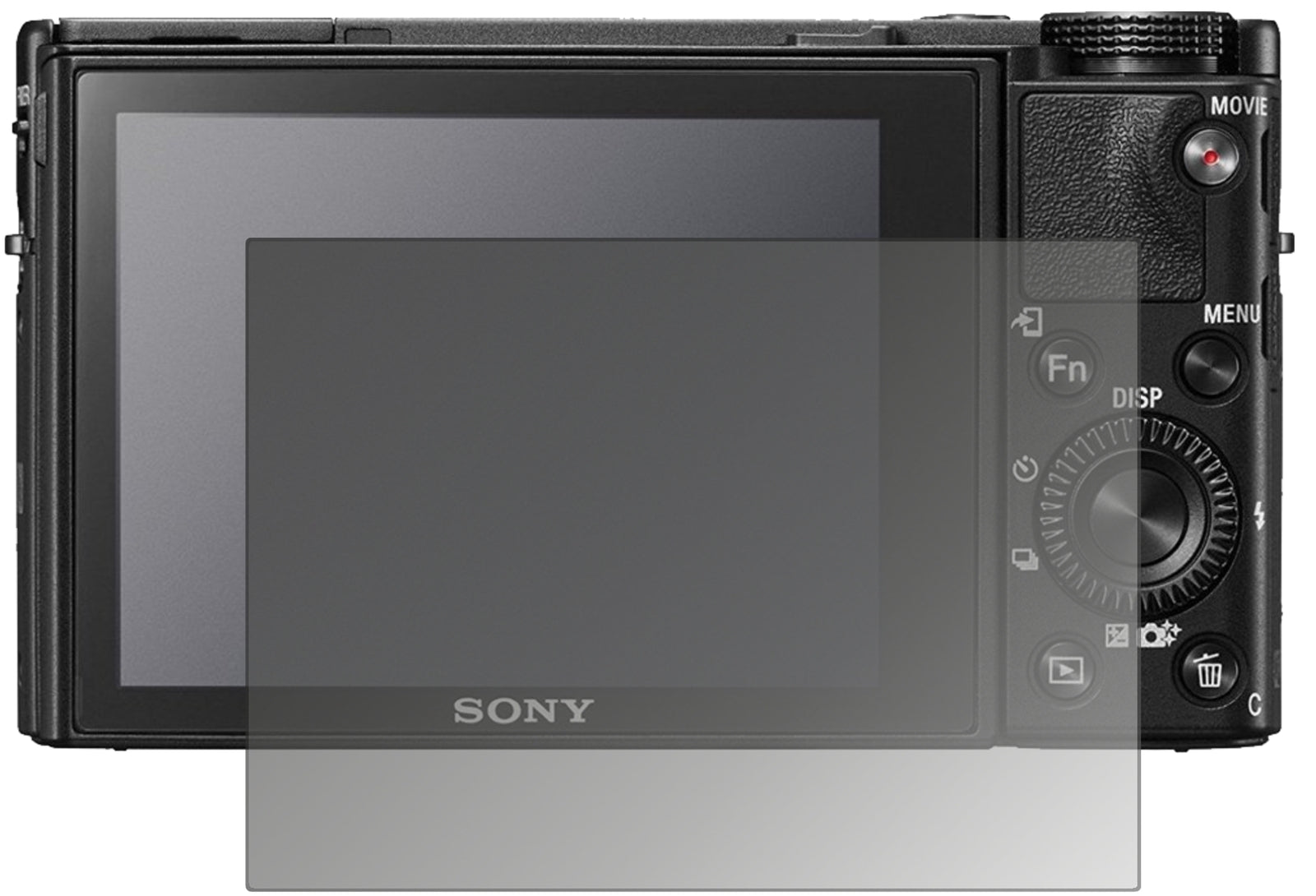 Blickschutzfolie von dipos passend für Sony Cyber-Shot DSC-RX 1R, präziser Zuschnitt und blasenfrei montiert