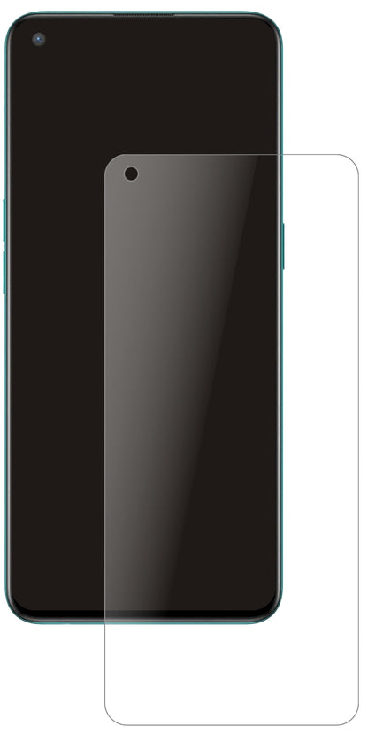 OnePlusNord CE mit aufgebrachter dipos Panzerfolie, die lästige Fingerabdrücke minimiert