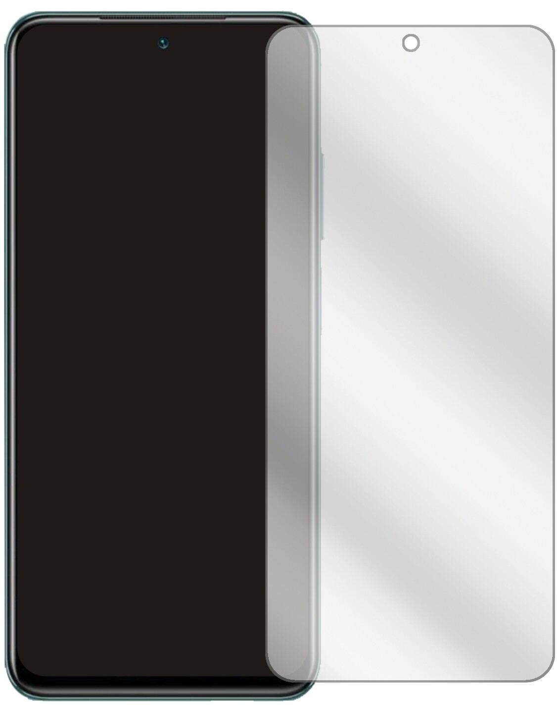 2x Schutzfolie klar für Xiaomi Redmi Note 10 5G Display-Schutzfolie