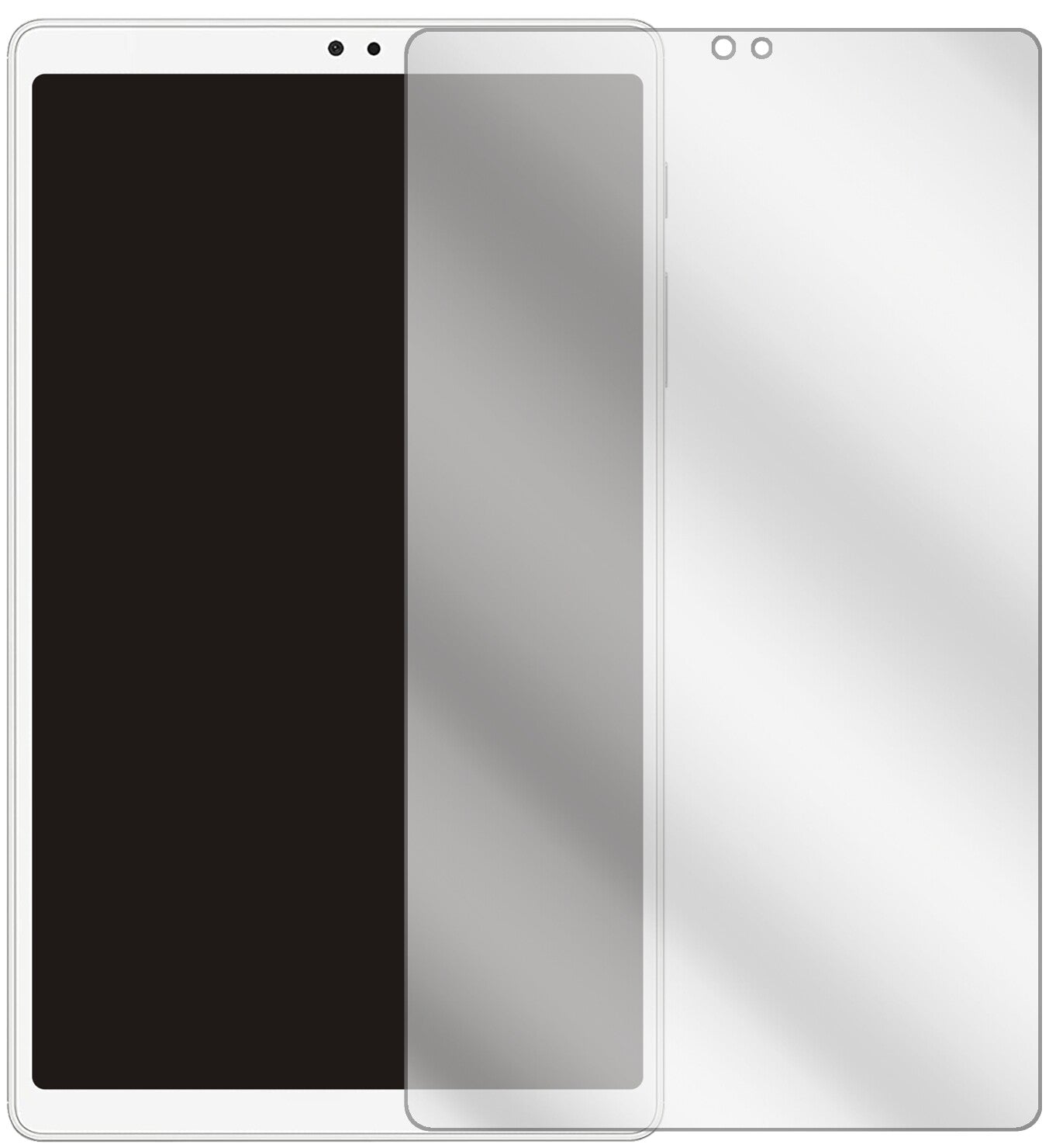 2x Schutzfolie klar für Samsung Galaxy Tab A7 Lite Display-Schutzfolie
