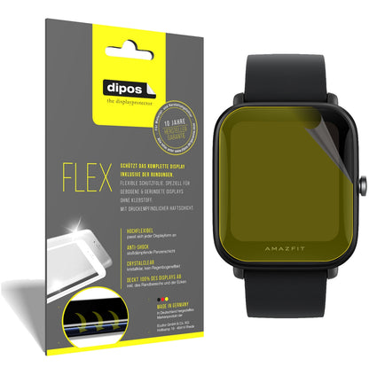 3x 3D Full Cover Schutzfolie für Amazfit Bip U Pro
