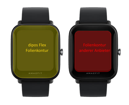 3x 3D Full Cover Schutzfolie für Amazfit Bip U Pro