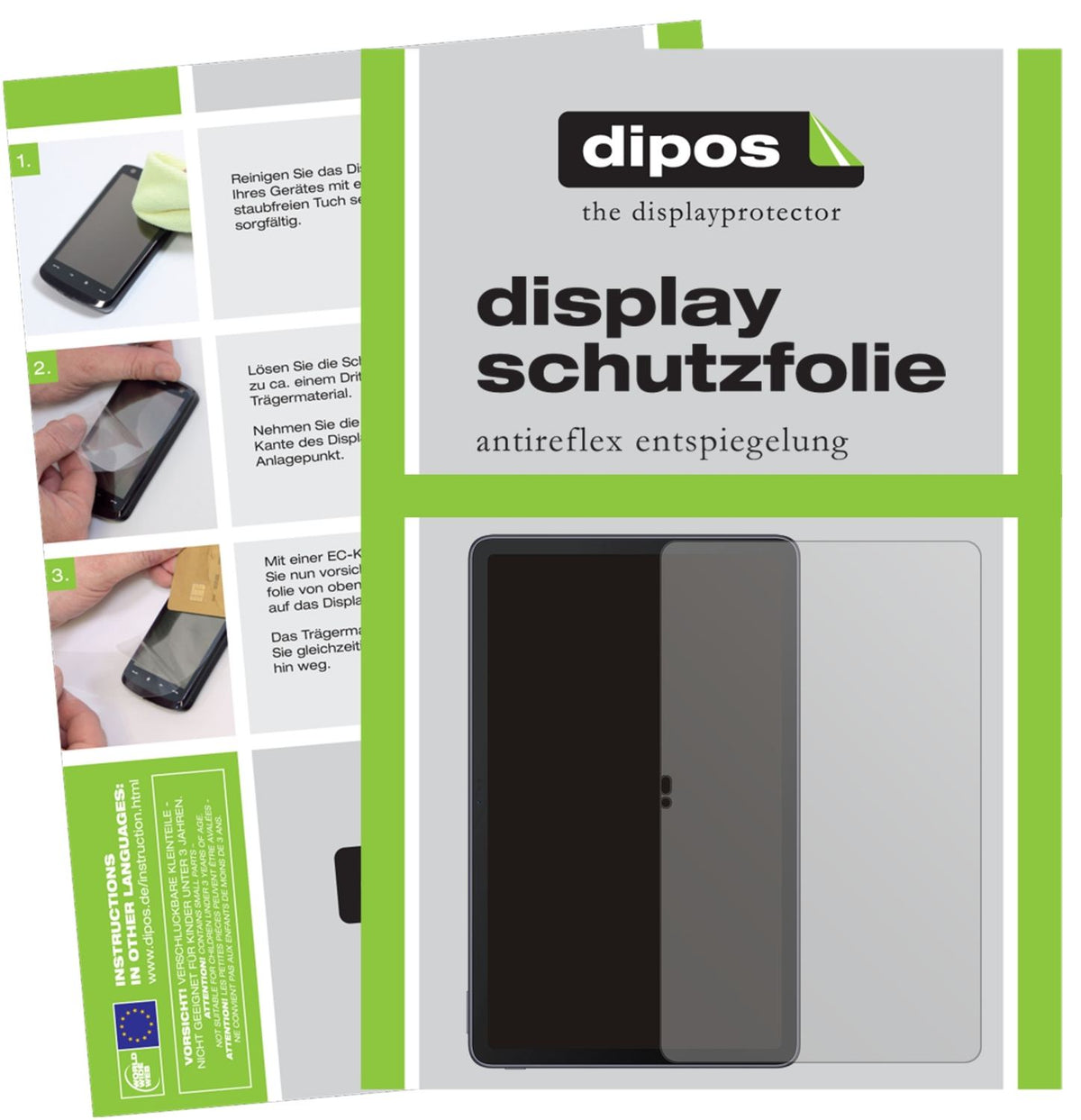 2x Schutzfolie matt für TCL 10 Tab Max Display-Schutzfolie