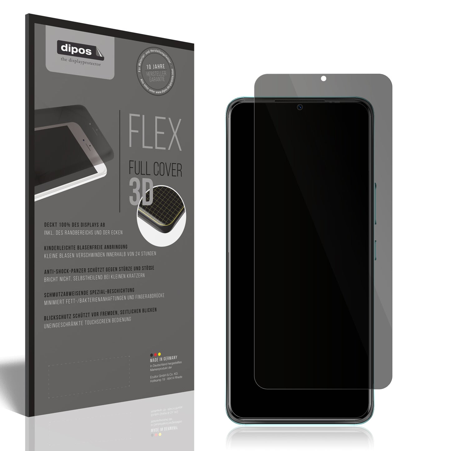 Full Cover Privacy Blickschutzfolie für Itel A49