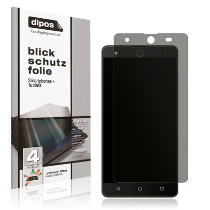 Blickschutzfolie von dipos passend für Symphony i10, präziser Zuschnitt und blasenfrei montiert