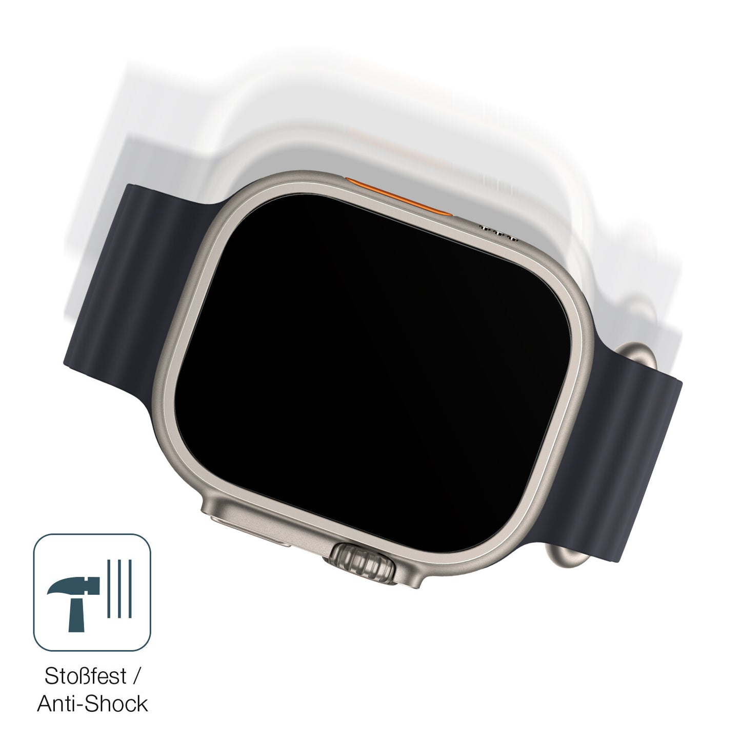 2x 9H Schutzfolie matt für Apple Watch Ultra Panzerfolie