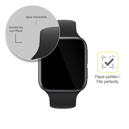 2x 3D Full Cover Schutzfolie für OPPO Watch 3