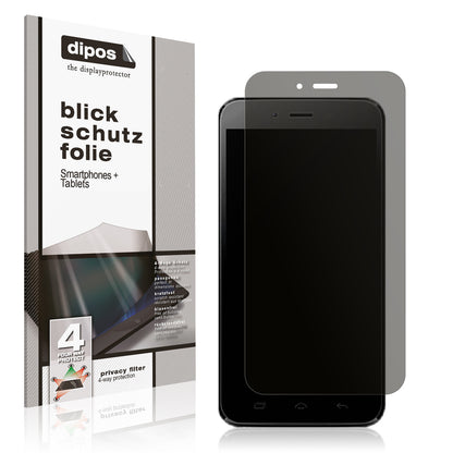 Blickschutzfolie für Bmobile AX1078 matt Schutzfolie Privacy