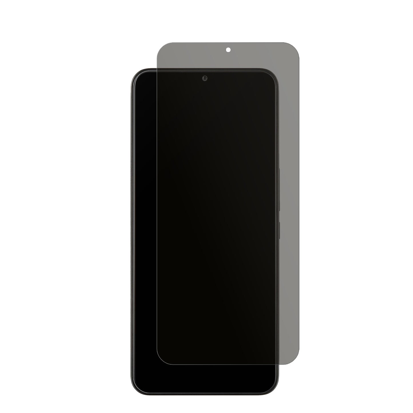 TCL40R mit aufgebrachtem dipos Displayschutz, der seitliche Einblicke blockiert