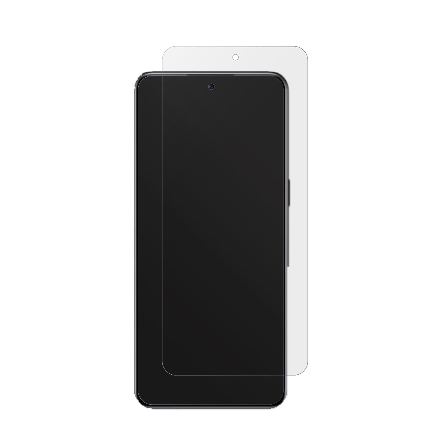 OnePlusAce Pro 5G mit aufgebrachter dipos Displayschutzfolie, die lästige Fingerabdrücke minimiert