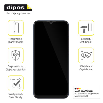 2x 3D Full Cover Schutzfolie für MOTOROLA Moto E7 Power