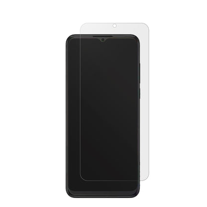 SHARPAquos V6 Plus mit aufgebrachter dipos Displayschutzfolie, die lästige Fingerabdrücke minimiert