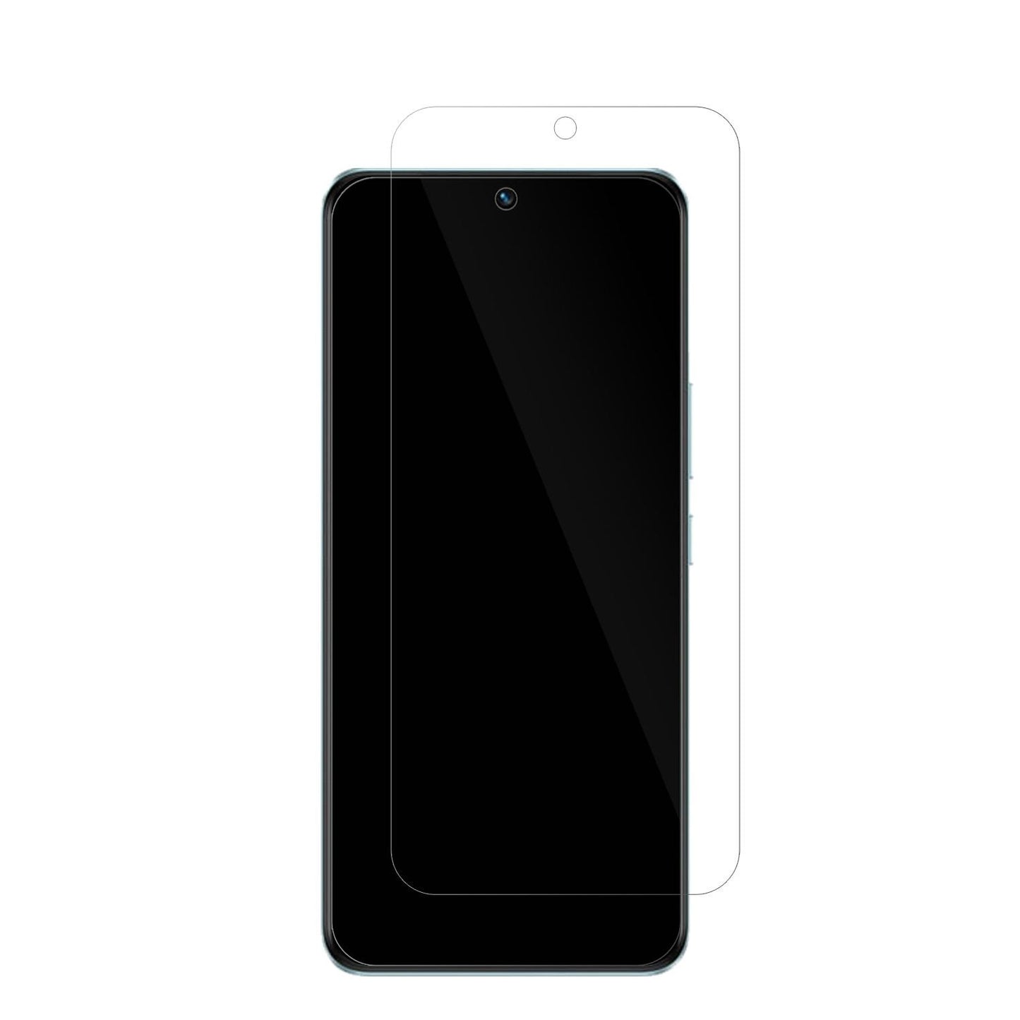 VIVOiQOO Z6 Pro mit aufgebrachter dipos Displayschutzfolie, glasklare Darstellung ohne Einschränkungen