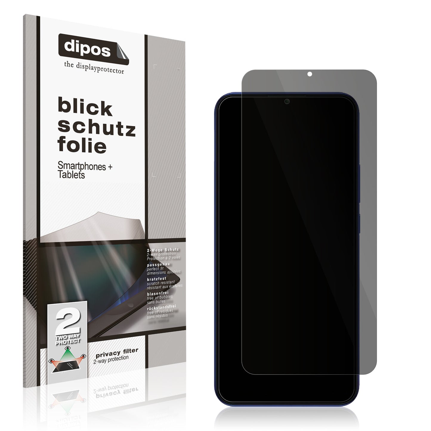 Full Cover Privacy Blickschutzfolie für General Mobile GM 21