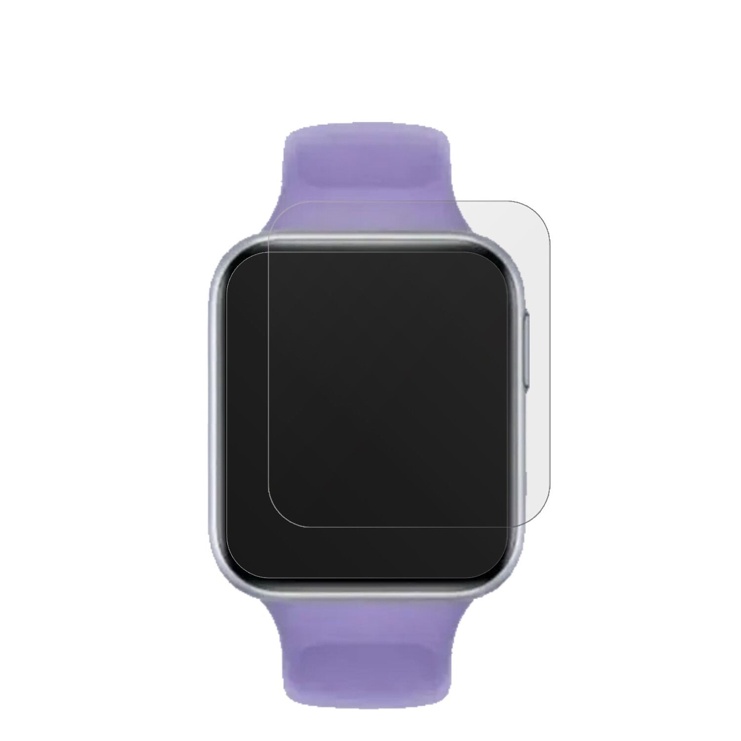 OppoWatch SE mit aufgebrachter dipos Displayschutzfolie, die lästige Fingerabdrücke minimiert