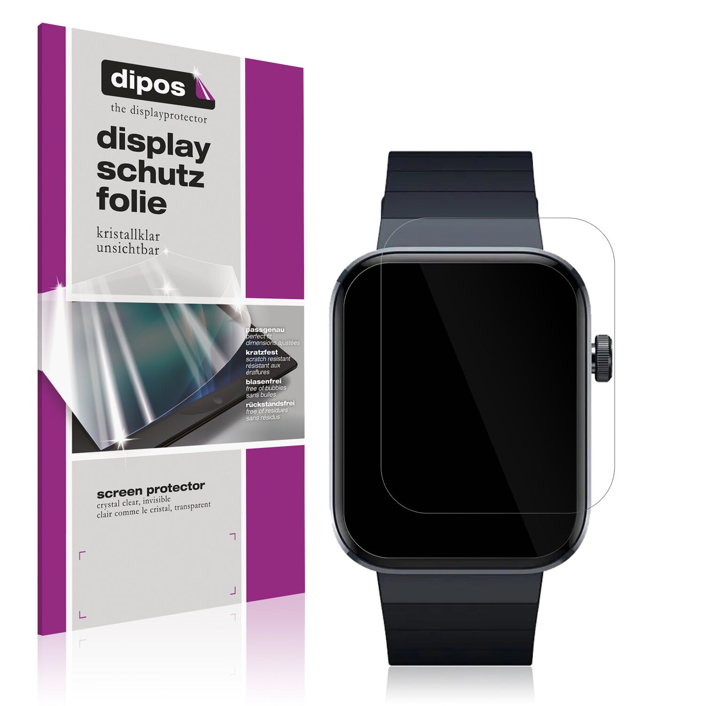 6x Schutzfolie klar für Mibro Watch T1 Display-Schutzfolie