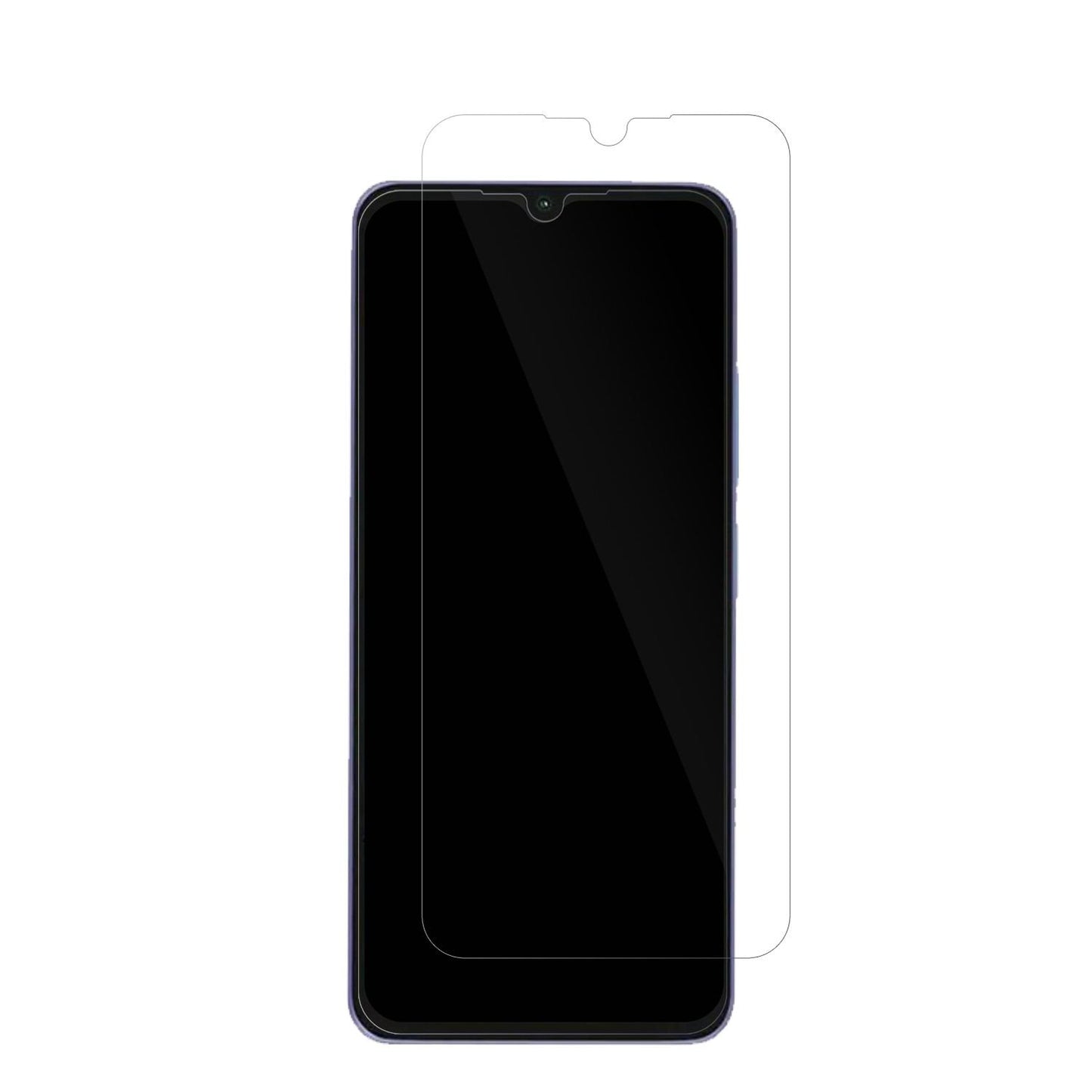 XiaomiPoco C55 mit aufgebrachter dipos Displayschutzfolie, glasklare Darstellung ohne Einschränkungen