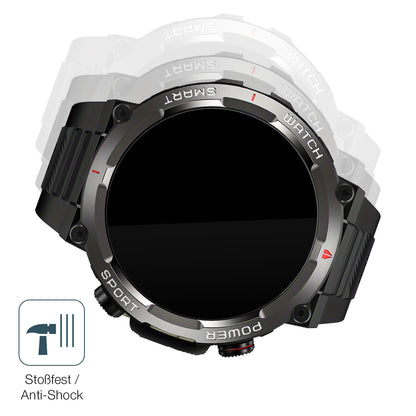 2x 9H Schutzfolie für IOWODO W50 1.39 Zoll Smartwatch Panzerfolie