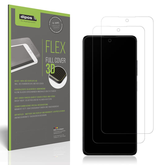 2x Full Cover Schutzfolie matt für Xiaomi Redmi Note 12 5G