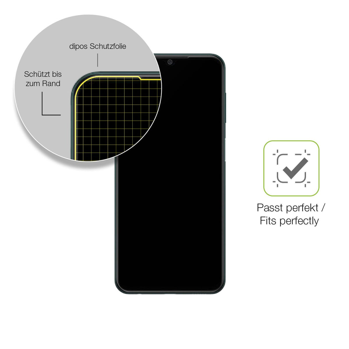 2x Full Cover Schutzfolie matt für Samsung Galaxy M13 5G