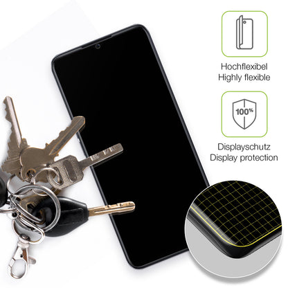 2x Full Cover Schutzfolie matt für Oppo A77 5G