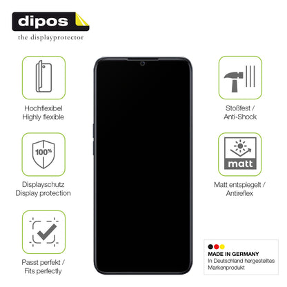 2x Full Cover Schutzfolie matt für Oppo A77 5G