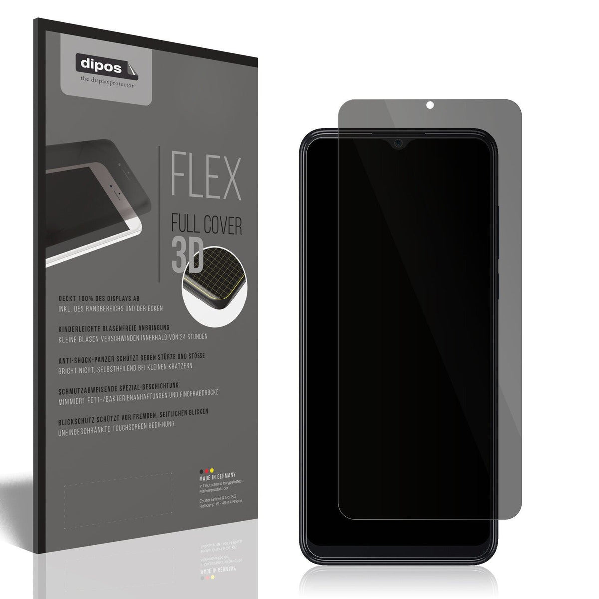 Full Cover Privacy Blickschutzfolie für TCL 306