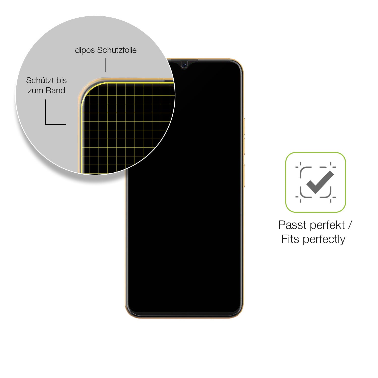 Besonders flexibler Displayschutz mit Anti-Shock-Schicht im Materialmix