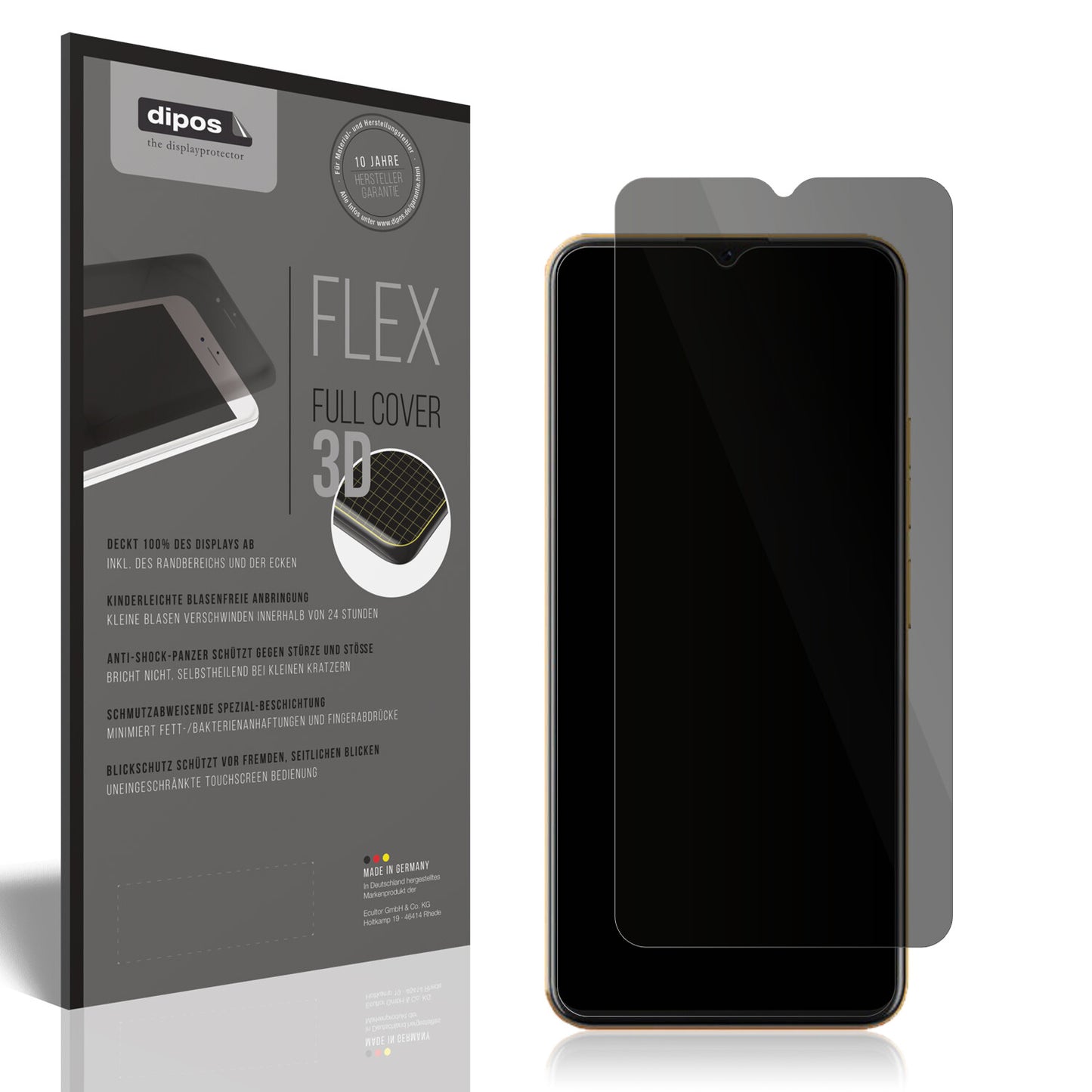 Full Cover Privacy Blickschutzfolie für Coolpad Cool 20 Pro
