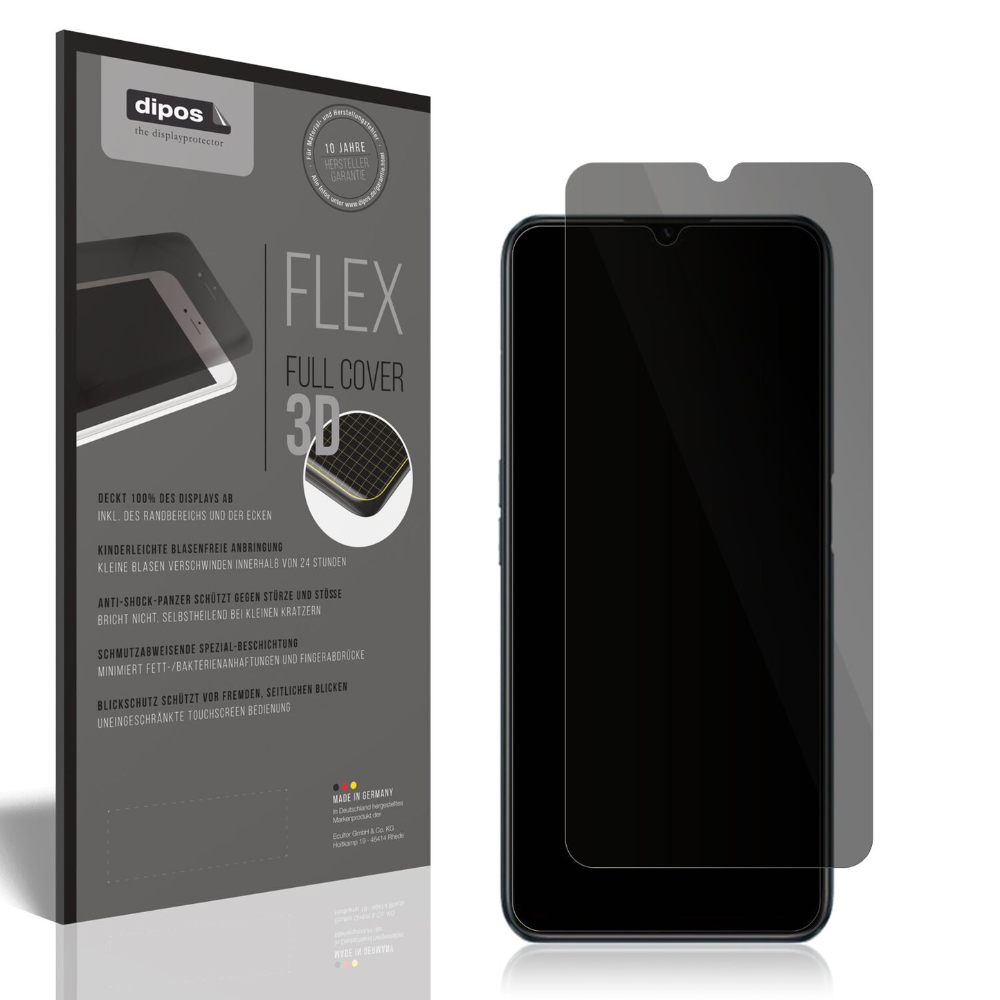 Full Cover Privacy Blickschutzfolie für Realme C31