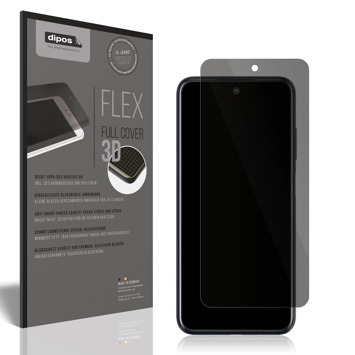 Full Cover Privacy Blickschutzfolie für HTC Desire 21 Pro