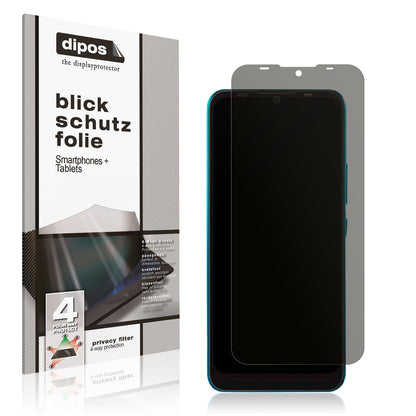 Blickschutzfolie von dipos passend für Mobicel Epic Pro, präziser Zuschnitt und blasenfrei montiert