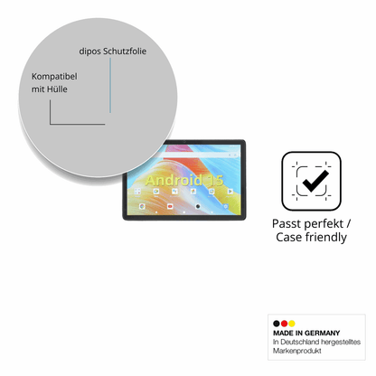 Schutzfolie mit optimaler Passform, zur Verwendung mit Hüllen geeignet