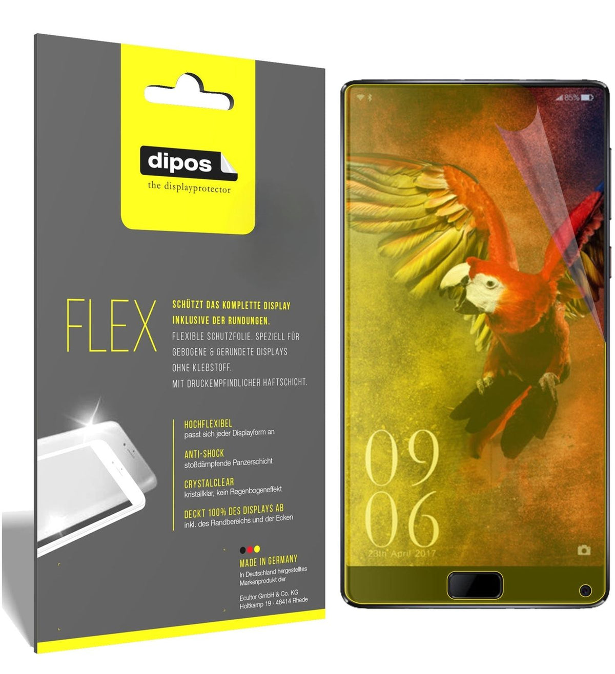 3x 3D Full Cover Schutzfolie für Elephone S8