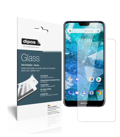 1x 9H Schutzfolie für Nokia 7.1 Plus Panzerfolie