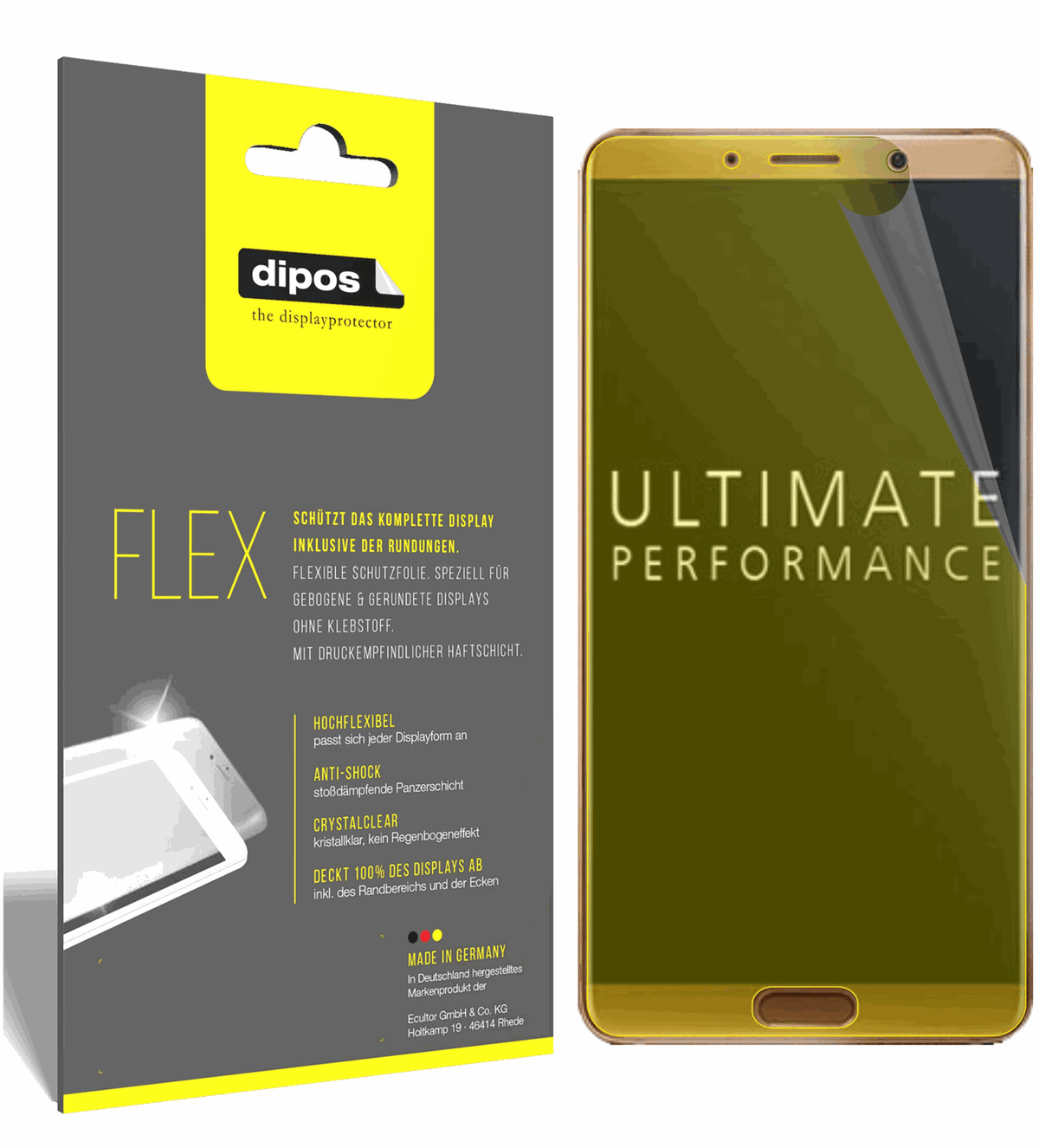 3x 3D Full Cover Schutzfolie für Huawei Mate 10