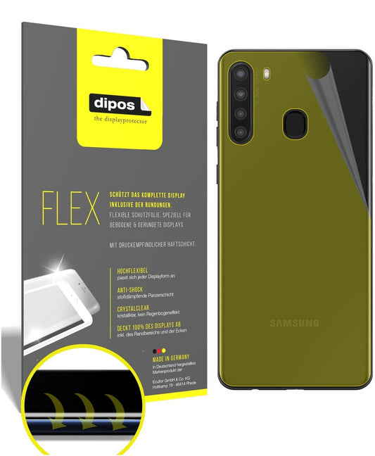 2x 3D Full Cover Schutzfolie für Samsung Galaxy A21 Rückseite