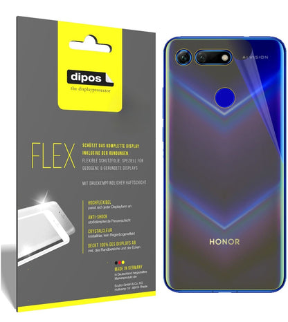 2x 3D Full Cover Schutzfolie für Honor V20 Rückseite