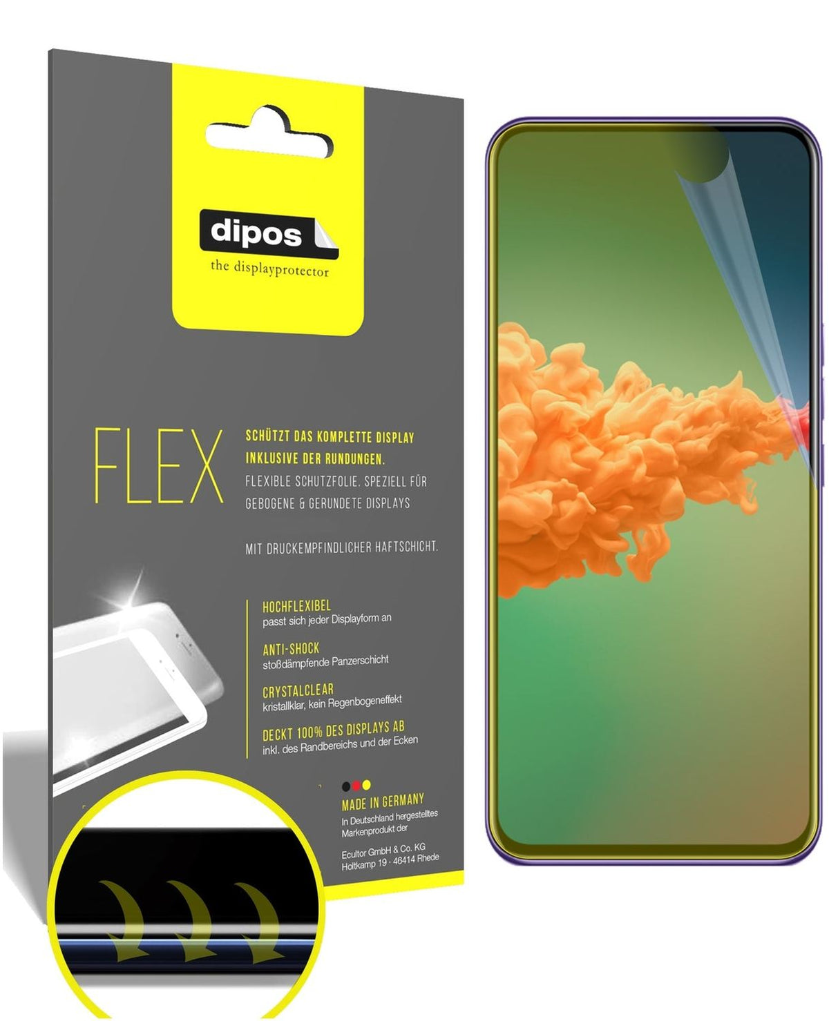 2x 3D Full Cover Schutzfolie für ZTE Axon 20 5G