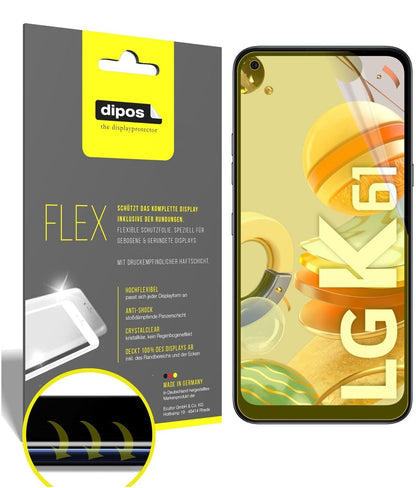 2x 3D Full Cover Schutzfolie für LG K61