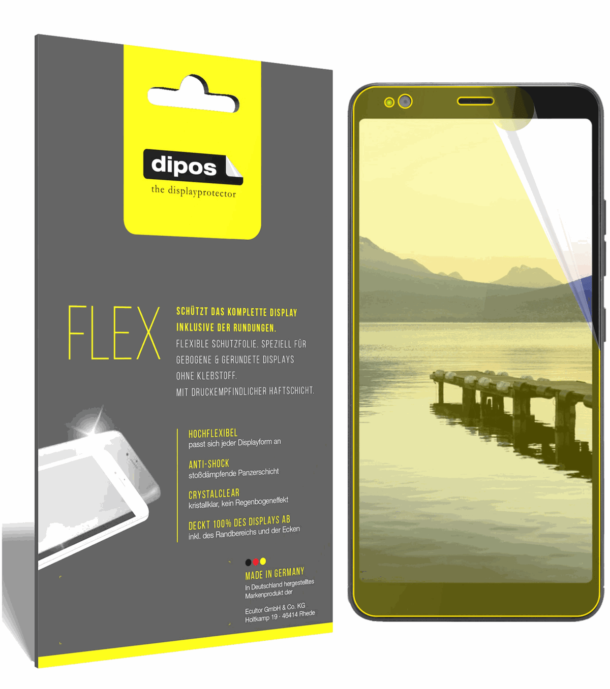 3x 3D Full Cover Schutzfolie für Gigaset GS370 plus