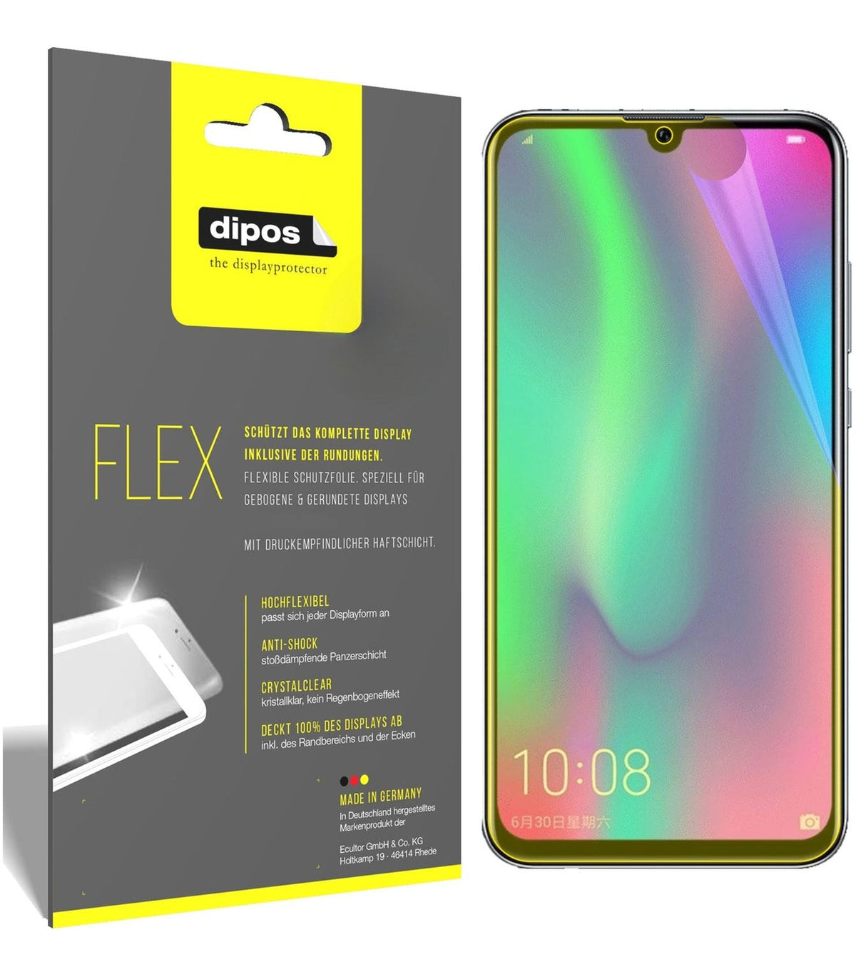 2x 3D Full Cover Schutzfolie für Honor 10 Lite