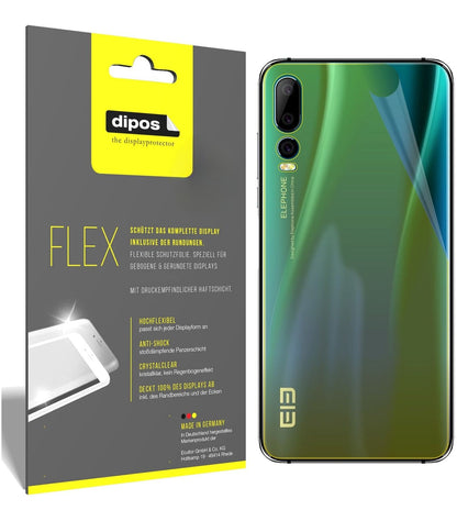2x 3D Full Cover Schutzfolie für Elephone A5 Rückseite