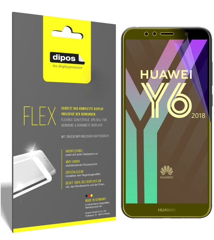 2x 3D Full Cover Schutzfolie für Huawei Y6 (2018)